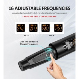 микшерный пульт с двумя радиомикрофонами DGNOG R4PRO S